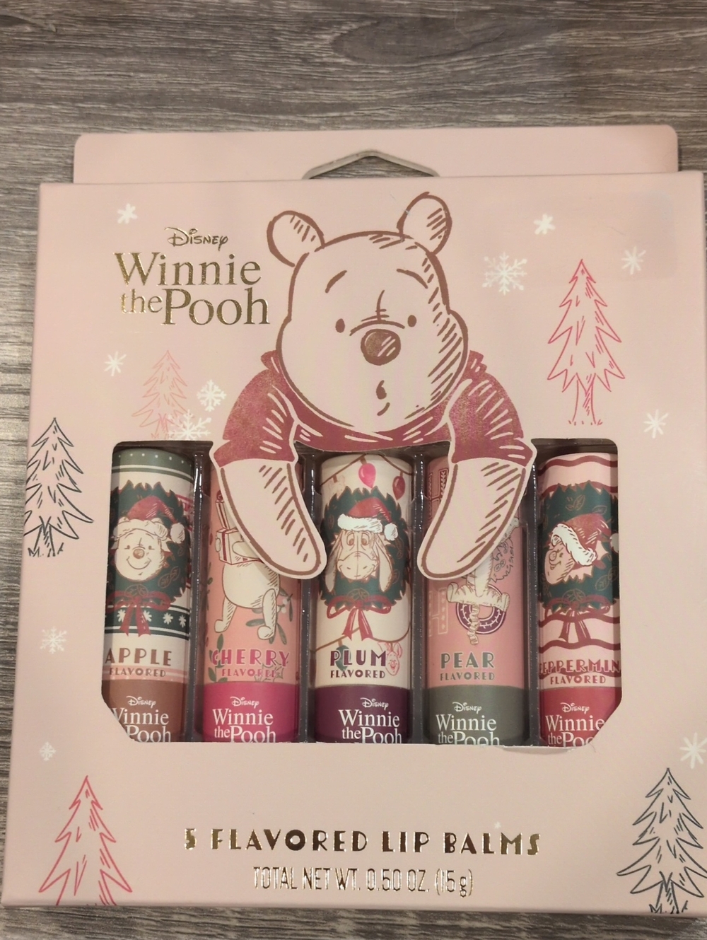 Disney Winnie the Pooh Christmas Lip Balm Set